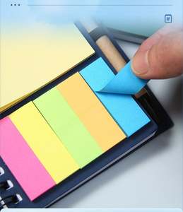 Produits bon marché, papeterie de bureau, bloc-notes personnalisé avec logo imprimé, ensemble de notes adhésives, notes adhésives spirales personnalisées, auto-adhésives - Product Image 4