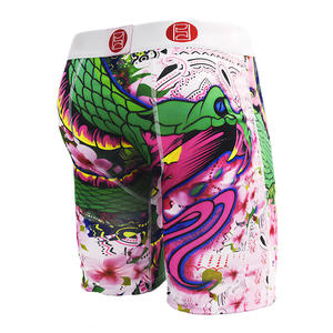 Calzoncillos <span class=keywords><strong>Boxer</strong></span> de Cintura Media para <span class=keywords><strong>Hombre</strong></span> con Estampado de Dibujos Animados, Ropa Interior de Poliéster de Punto, Fabricantes de Ropa Interior al por Mayor - Product Image 4