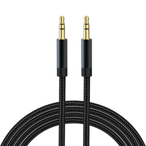 Câble audio auxiliaire plaqué or 3.5mm FONVOI Câble stéréo de voiture tressé en nylon - Product Image 1