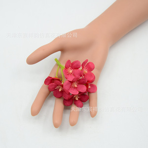 Fleurs artificielles Lewisia Dongchen Crafts, base en soie de 7 cm, couleurs automnales, décorations de mariage - Product Image 2