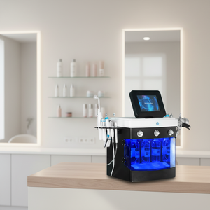 Appareil de soin du visage à jet d'oxygène professionnel, resserre les pores, exfolie la peau, machine de soin du visage à l'oxygène hydratant - Product Image 1