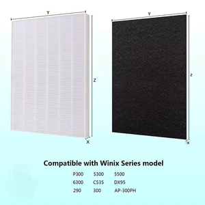 Reemplazo para <span class=keywords><strong>Winix</strong></span> 115115 H13 HEPA Filtro purificador de aire Prefiltros de carbón activado a para <span class=keywords><strong>Winix</strong></span> Part 5300 6300 C535 P300 - Product Image 3