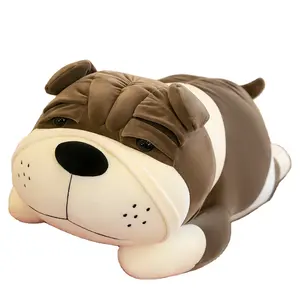 Linda toy Hot Selling Shar Pei Dog Plush Toy Shar Pei Dog Big Hugging Plush For Sleeping Mate Stuffed Plush Animal Toys