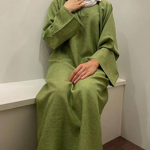 Bonne qualité L Modeste Mode L <span class=keywords><strong>Robe</strong></span> de famille Service OEM Baju Wanita - Product Image 6