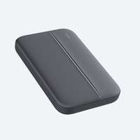 OEM 22,5W Charge rapide Haute capacité 5000mAh Batterie externe ABS Li-Polymère Ultra compacte Taille carte Chargeur portable Double USB Type-C