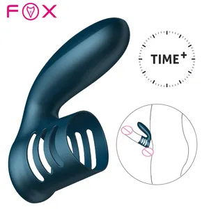 Anillo de pene para agrandar para hombre, Juguetes sexuales recargables para hombre, juguete sexual para adulto, venta al por mayor para parejas