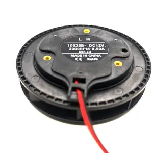 10025B 12V 0.5A 3300RPM con cuscinetto a sfera centrifuga turbo Mini ventilatore 100*100*25mm motore di raffreddamento