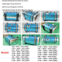 Réservoir de carburant diesel en alliage d'aluminium sur mesure disponible 200L 300L 400L 500L 600L pour camions lourds – Vente en gros