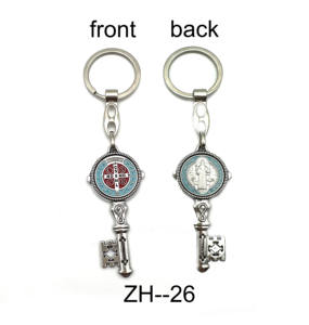 Porte-clés en alliage avec le vieil homme, croix de la rivière, jésus, Swiet, Krzysztof, Panie, <span class=keywords><strong>Boze</strong></span>, dönz NAS, sijnie - Product Image 1