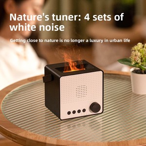 Sáng Tạo Thiết Kế Retro Tinh Dầu Khuếch Tán Không Dây <span class=keywords><strong>Bluetooth</strong></span> Loa Mô Phỏng Ngọn Lửa Độ Ẩm Ngủ Trợ Giúp Ánh Sáng Ban Đêm - Product Image 5