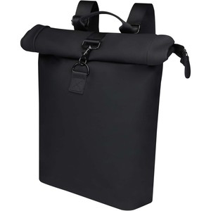Sac à dos de voyage Turner 12 litres en polyester recyclé certifié GRS avec fermeture roll-top pour ordinateurs portables 15,6 pouces, doublure en nylon élégante, fonction USB - Product Image 1