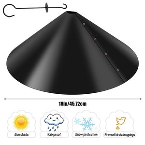 Protector de Casa para Pájaros Petdom de 18 Pulgadas, Protección Envolvente Contra Ardillas, Deflector de Ardillas para Poste de Comedero de Pájaros - Product Image 3