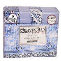 Vente en gros ensemble de draps 6 pièces dans un sac ensemble de draps en microfibre au toucher de coton 2 draps avec 4 taies d'oreiller king size de nombreux modèles