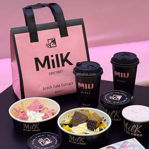 Sacs isothermes jetables personnalisés en aluminium pour plats à emporter, desserts, thé au lait, boissons froides, sacs d'emballage en tissu non tissé - Product Image 1