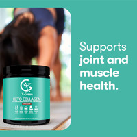 Poudre de protéines de collagène Keto personnalisée OEM avec huile MCT, collagène hydrolysé de type I et III, complément alimentaire