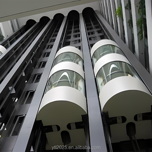 Ascenseur panoramique à aimant permanent pour immeuble de bureaux, performance fiable, vitesse de levage 1,0 m/s, ascenseur panoramique - Product Image 6