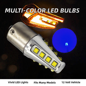 80W-A23 1156 BA15S BAU15S T20 T25 7440 3156 LED Feu Stop de Recul 1157 BAY15D P21W 3157 7443 Ambre Rouge - Product Image 2