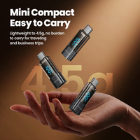 Adaptateur USB-C OTG Toocki Smart Visual avec affichage numérique, taux de transfert de 480 Mbps, charge rapide PD 100 W pour l'infodivertissement automobile