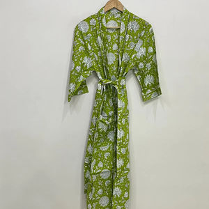 Kimono long en coton Taille libre - Product Image 1