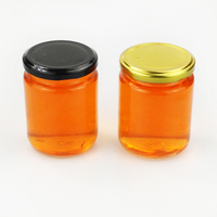 Straight Round 240ml 8oz Wide Mouth Jam Glass Jar With Metal Lid