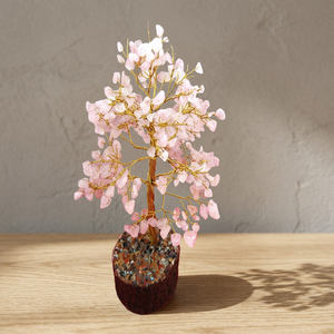 Árbol de Navidad de Cristal de Cuarzo Rosa Hecho a Mano con 300 Piedras Preciosas, Artículo Decorativo para el Hogar con Feng Shui - Product Image 2