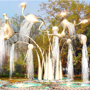 Commercial Fountain <b>Stone</b> Outdoor Contemporary Design Durable Water Feature Landscape Sculpture City Landmark - Product Image 3