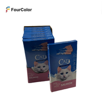 Boîte de présentation de comptoir PDQ personnalisée en carton ondulé pour l'emballage de nourriture et de friandises pour chats
