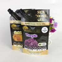 Quantité minimale de commande 200 pièces impression numérique personnalisé imprimé savon liquide bec pochettes 500Ml bec pochette avec bec noir