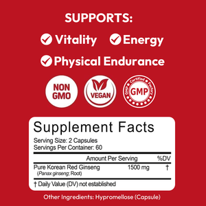 Viên nang chiết xuất nhân sâm đỏ Hàn Quốc LIFEWORTH hàm lượng cao 1500mg - Thực phẩm bổ sung năng lượng - Product Image 3