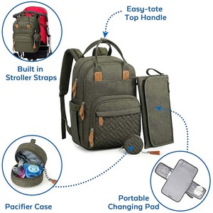 <span class=keywords><strong>Zaino</strong></span> multifunzione da esterno per <span class=keywords><strong>mamma</strong></span> tutto in uno porta ciuccio da viaggio borsa per pannolini per bambini con fasciatoio portatile - Product Image 3