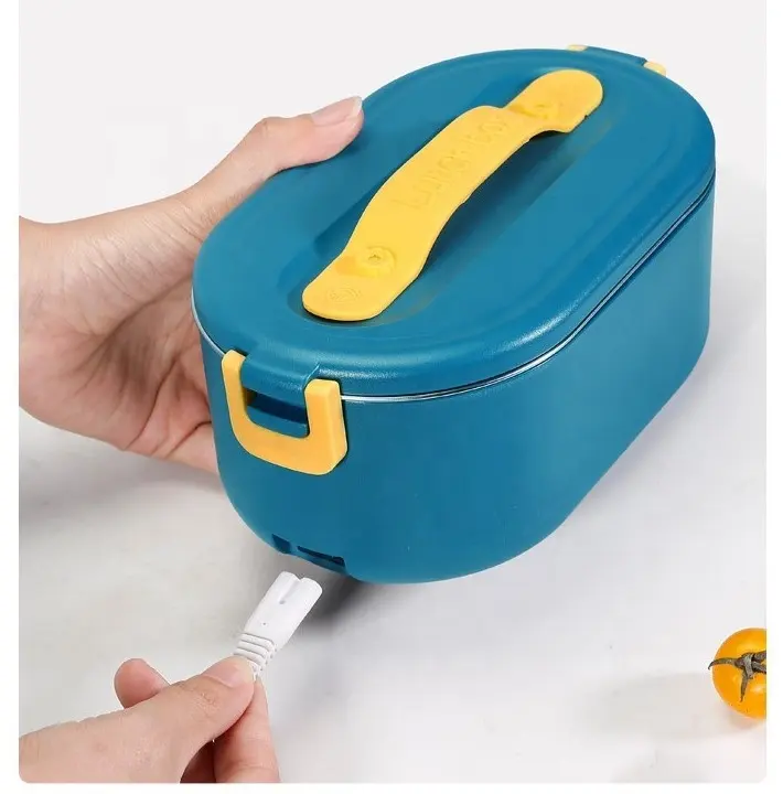 Scaldavivande elettrico portatile in acciaio inossidabile scaldavivande chiudibile a chiave USB Electrica riscaldamento Lunch Box Mini Thermal Lunch box