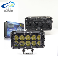 Phare antibrouillard LED professionnel à 10 lentilles, 90W 100W, bicolore, 12-80V, pour camion, voiture, VTT - Vente en gros usine
