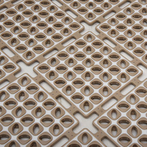 מודרני דקורטיבי פלסטיק צבע מוצק דקורטיבי פלסטיק עמ '+ tpe רצפת מחצלת אופנה יבש - Product Image 5