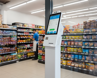 Kiosco de Autopago Android de 15.6 Pulgadas con Escáner de Código de Barras Integrado y Lector de Tarjetas para Comercio Minorista e Información