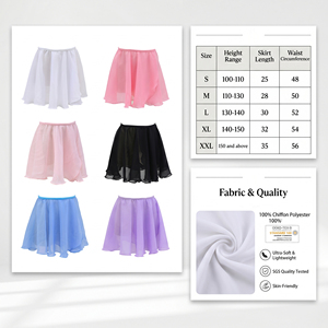 Falda de Ballet de Gasa Personalizada de Fábrica, Falda de Baile para Niñas, OEM/ODM, Ropa de Baile para Niñas, Opciones Multicolores - Product Image 6