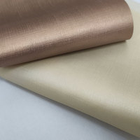 0.7mm Satin Texture Perle Argent Doré Champagne PU Cuir Synthétique pour Table Vêtements Photo Album Couverture Faux Cuir Tissu