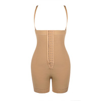 Fajas Colombianas para después de la cirugía, ropa moldeadora con cremallera inferior para mujer, Control de barriga, levantador de cadera, levantador de glúteos, moldeador de cuerpo, ganchos frontales