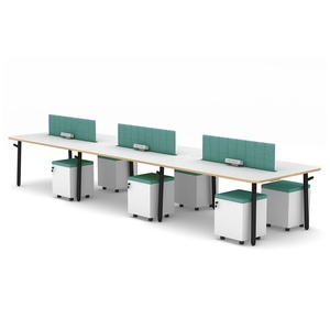 High Quality Modern 1-6 Office Desk Screen Partition Modular Workstation Call Center Features for Hospitals Schools Workshops - Product Image 1