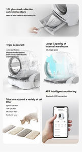 La litière pour <span class=keywords><strong>chat</strong></span> désodorisante intelligente peut s'auto-nettoyer automatiquement et rapidement grâce à une vidéo d'application pour chats - Product Image 4