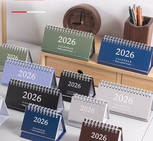 Cổ Phiếu In Dây O Đứng Lật Bàn Lịch Hàng Ngày Hàng Tháng Và Hàng Năm Sử Dụng <span class=keywords><strong>2025</strong></span> 2026 Lịch Mini Kích Thước Macaron Màu Sắc Lịch - Product Image 2