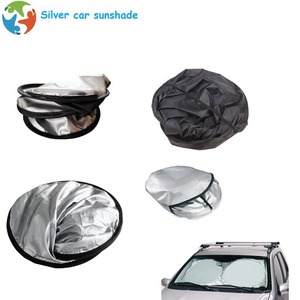 Pare-brise avant en polyester couleur argent parasol voiture parasol pop up parasol - Product Image 6