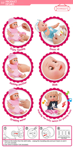 Poupées <span class=keywords><strong>Reborn</strong></span> en silicone souple chantant personnalisées de 14 pouces bon marché - Product Image 3