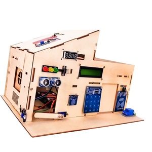 OKY1073 Smart Home Sensor Wooden House <b>DIY</b> Electronic Assembly STEM Learning <b>Kit</b> - Product Image 3