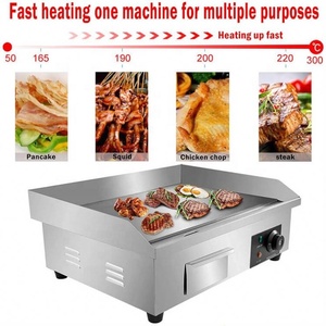 Sizhi profesional comercial de acero inoxidable encimera <span class=keywords><strong>Teppanyaki</strong></span> Grill placa completa plancha eléctrica para restaurante - Product Image 5