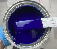 Peinture de base automobile métallisée bleue 1K, résine acrylique pour la retouche automobile