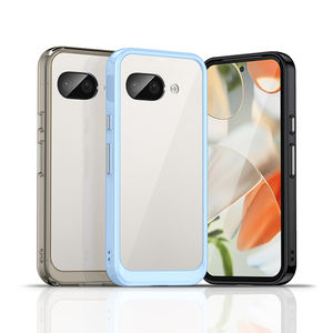 Para <span class=keywords><strong>Pixel</strong></span> 9A Clear Case 2025, parachoques de TPU suave colorido + cubierta trasera de acrílico duro a prueba de golpes para Google <span class=keywords><strong>Pixel</strong></span> 6A 7 8 9 Pro - Product Image 1