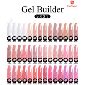 Vente en gros 10ml Extension de <span class=keywords><strong>gel</strong></span> pour ongles durs non toxique coloré tremper UV longue durée Style français Source de lampe à LED bricolage constructeur - Product Image 6