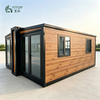 Maison Modulaire Compacte Conteneurisée Extensible Pliable 20ft 40ft Largeur 700mm Maison Conteneur Extensible à Deux Ailes
