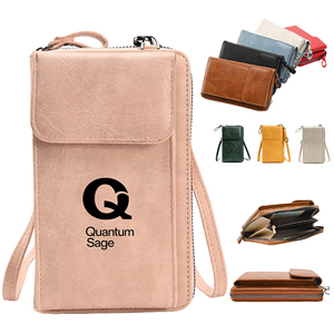 Portefeuille de téléphone portable en cuir PU pour femmes, sac à bandoulière multi-poches, petit sac à bandoulière de voyage, sac pour téléphone portable avec porte-cartes - Product Image 1