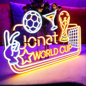 Customized soccer player LED <b>light</b> Soccer player neon wall <b>light</b> LED acrylic soccer player <b>light</b> - Product Image 1